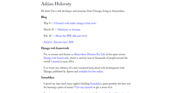 Desktop Screenshot of holovaty.com