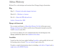 Tablet Screenshot of holovaty.com